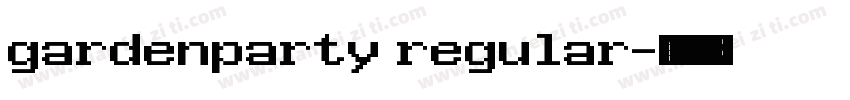 gardenparty regular字体转换
